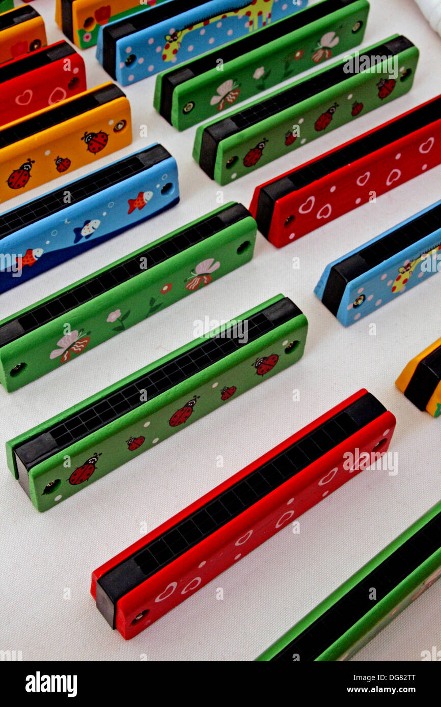 Harmonic color, musical instrument, toys Stock Photo Alamy