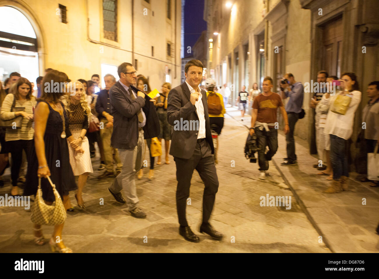 Italy,Tuscany,Florence, Matteo Renzi,major of Florence. Stock Photo