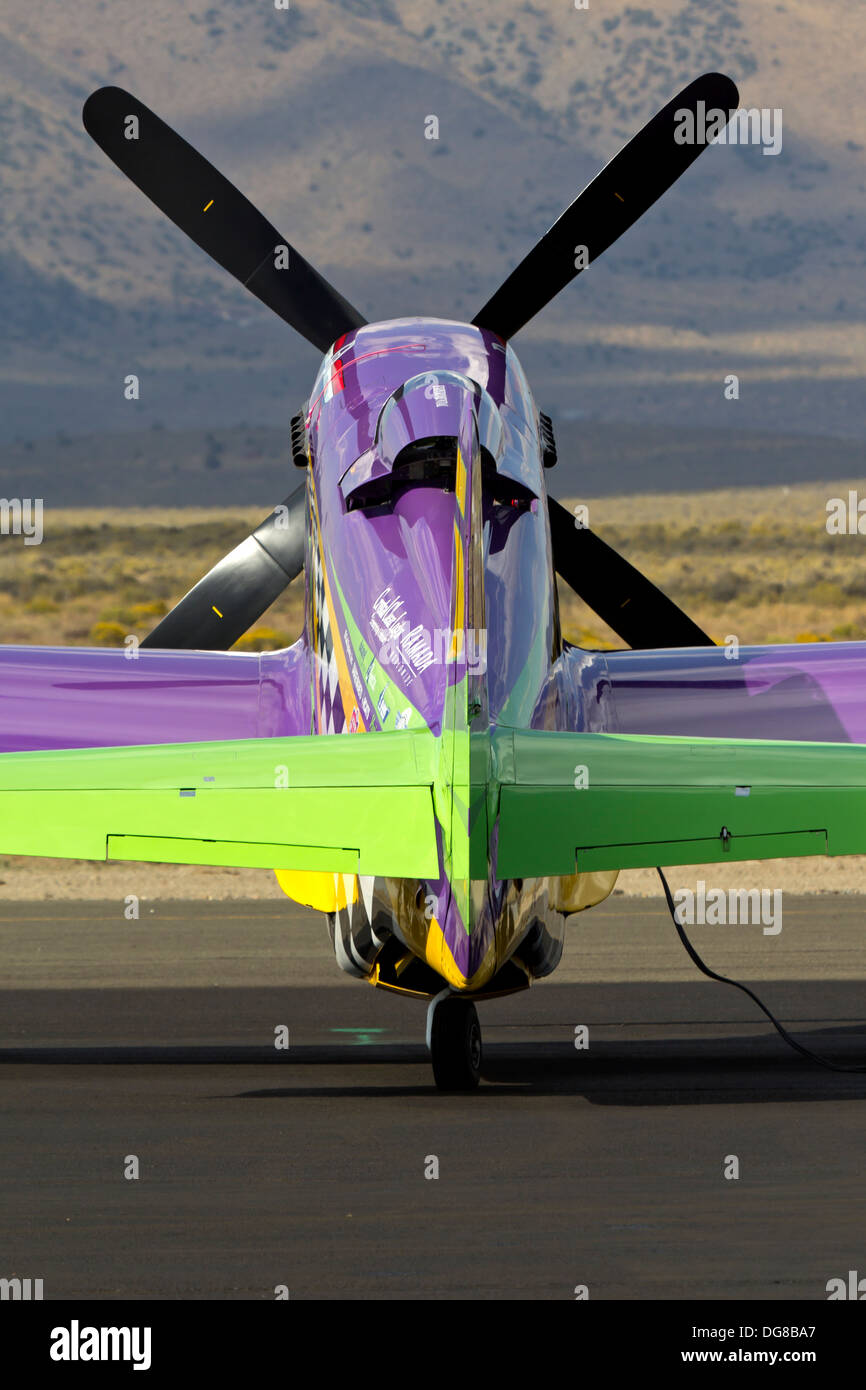 P51 Mustang Air Racer "Voodoo" sits on the ramp at the 2013 Reno