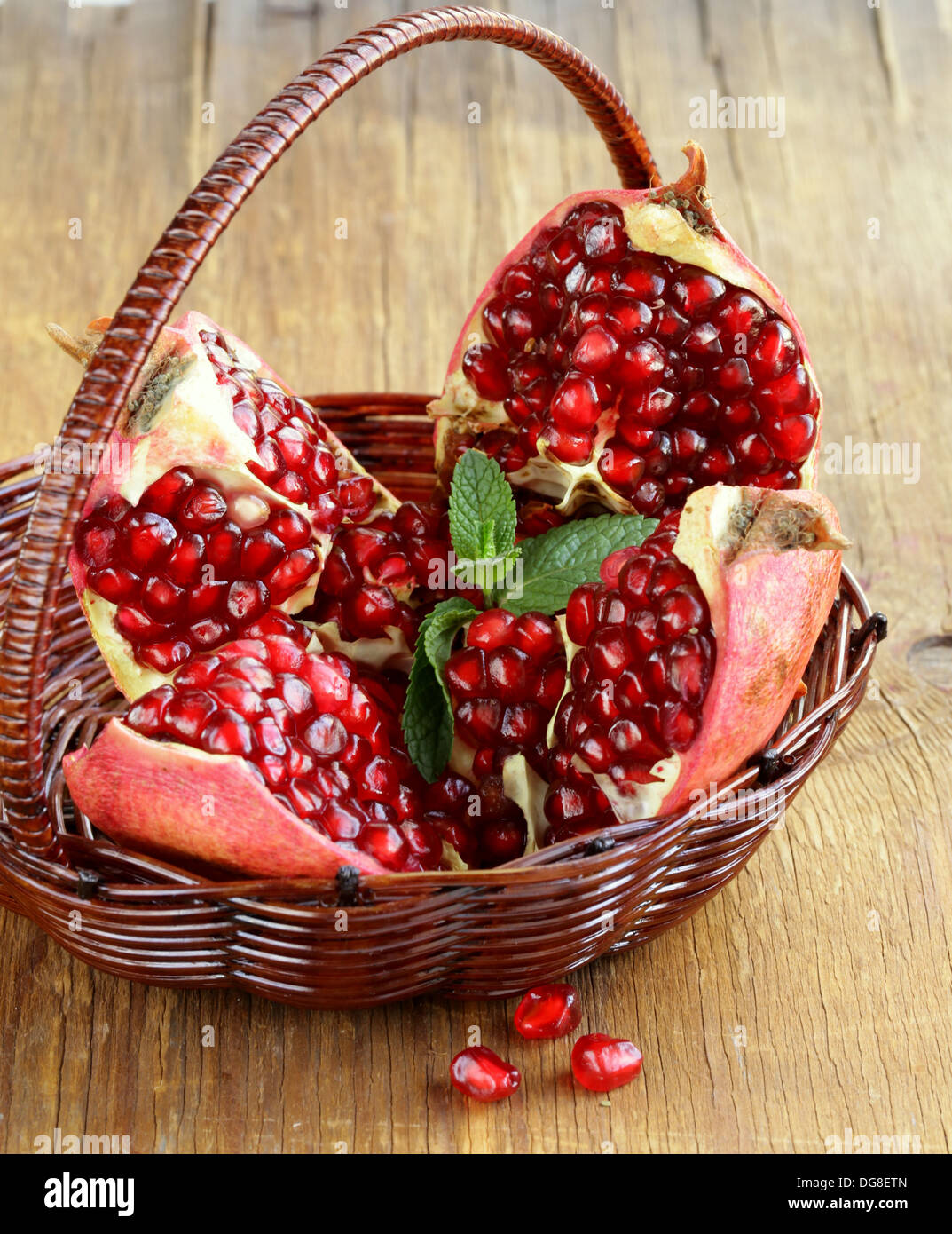 Ripe organic pomegranate fruit hi-res stock photography and images - Alamy