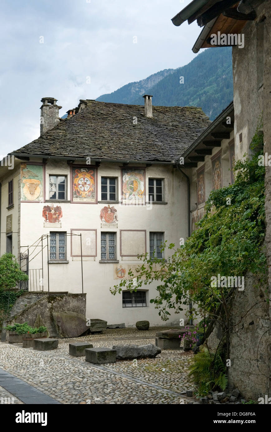 Casa Stanga Was Used As An Inn Giornico Canton Ticino