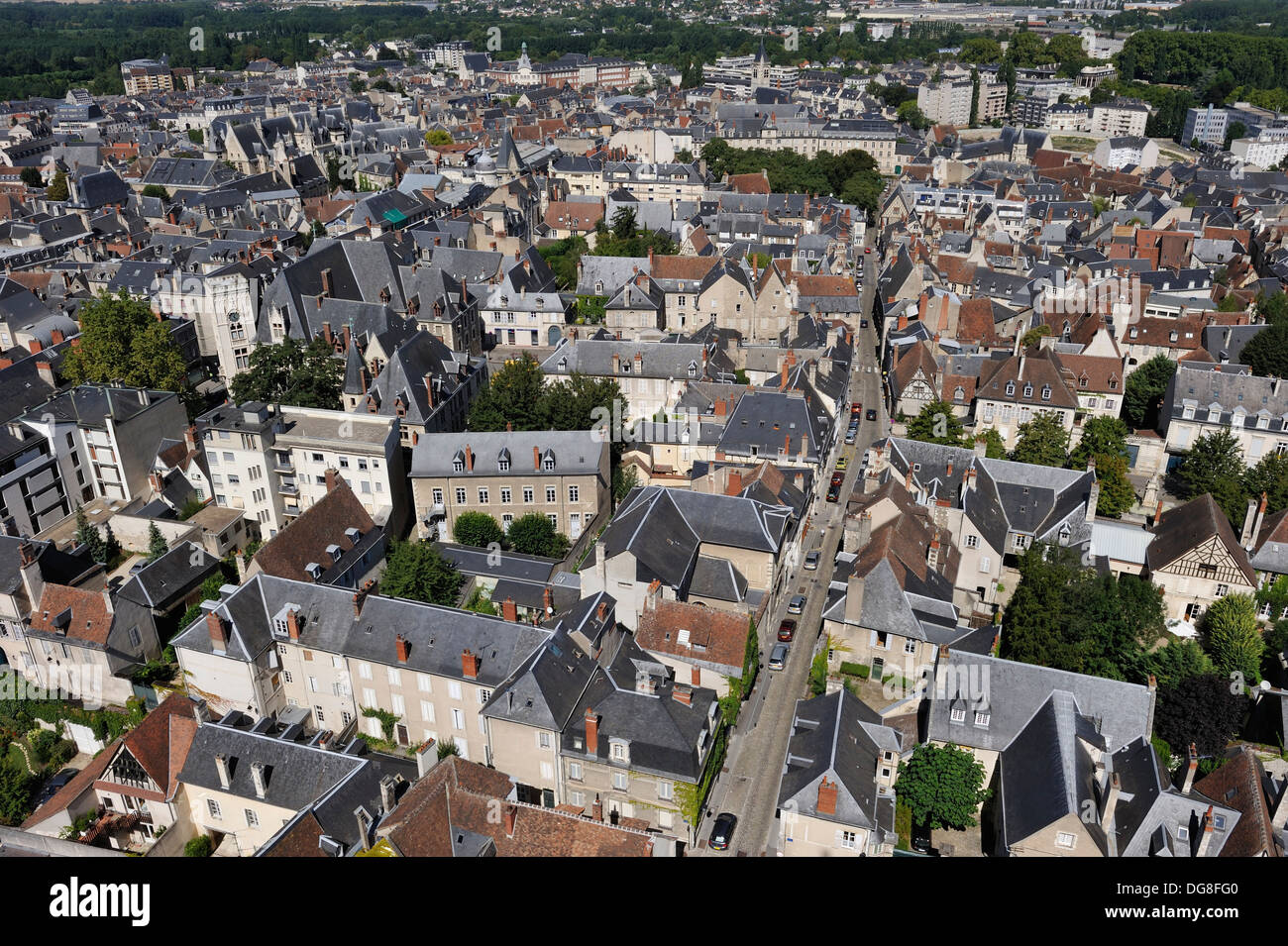 Bourges france aerial hi-res stock photography and images - Alamy