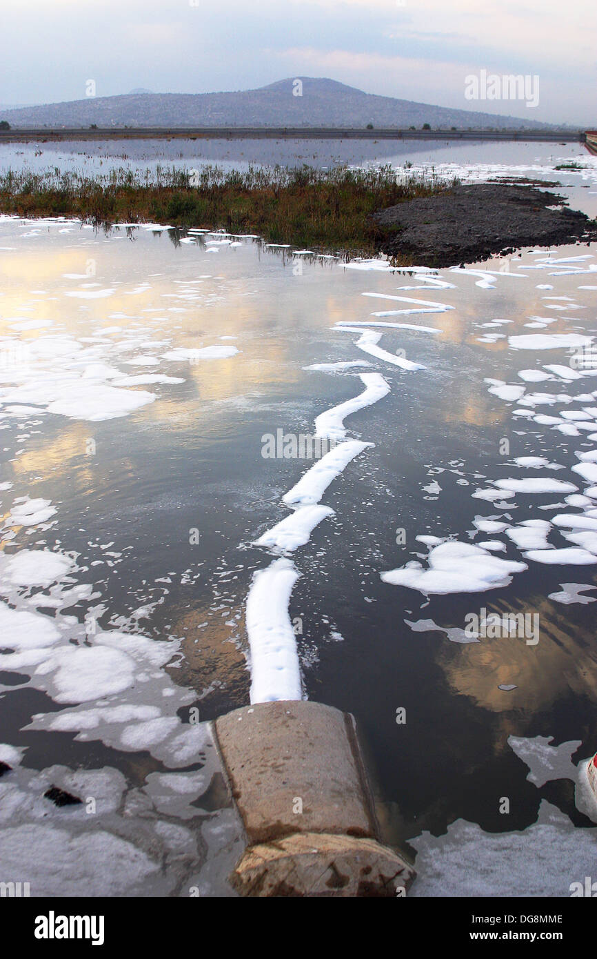 Water pollution, Mexico City. Mexico D.F., Mexico Stock Photo Alamy