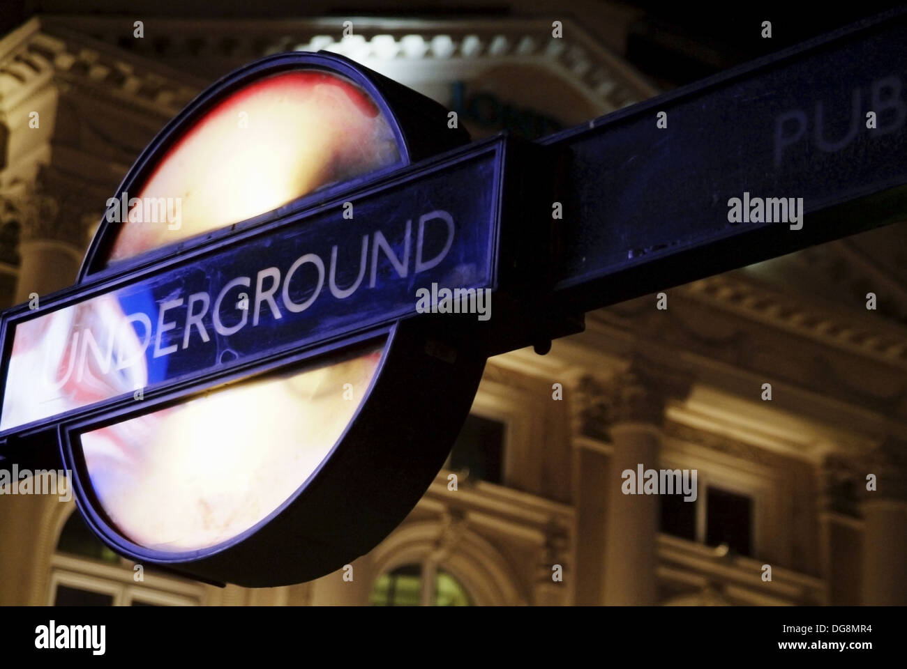 Subway sign, London. England, UK Stock Photo Alamy