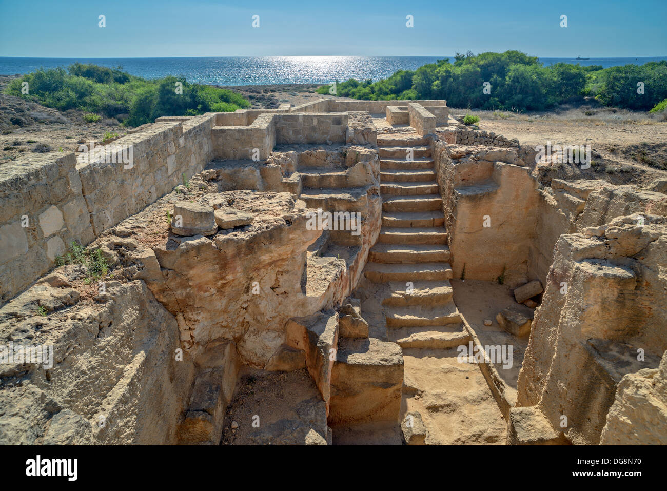 Tombs of the Kings archaeological museum in Paphos on Cyprus Stock Photo Alamy Tombs of the Kings archaeological museum in Paphos on Cyprus Stock Photo Alamy