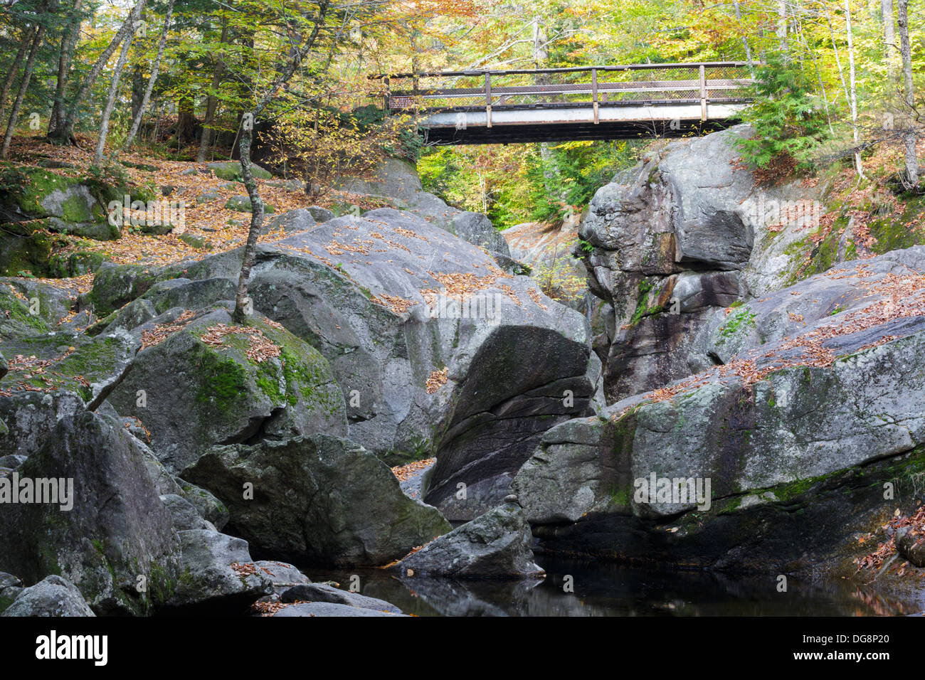 Sculptured Rocks Natural Area in Groton, New Hampshire USA Stock Photo -  Alamy