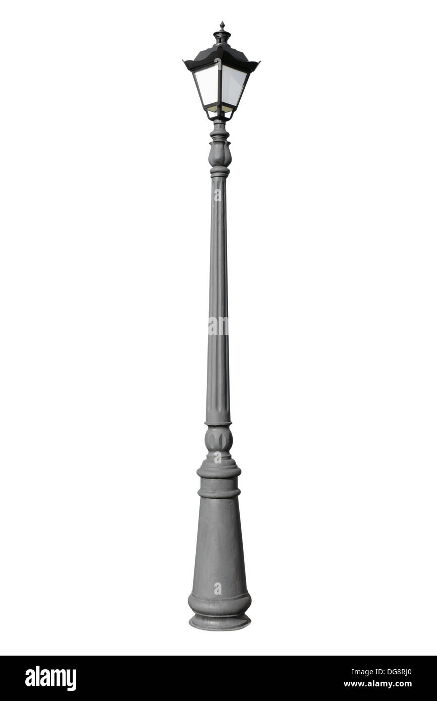 street lamp, isolated on white Stock Photo Alamy