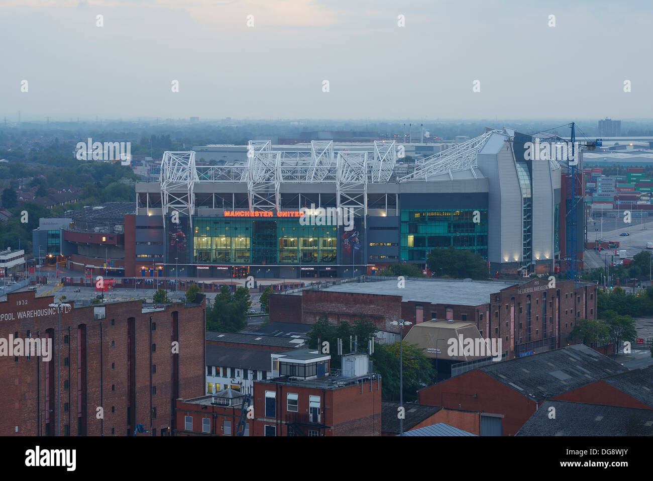 Manchester United Old Trafford football stadium UK Stock Photo