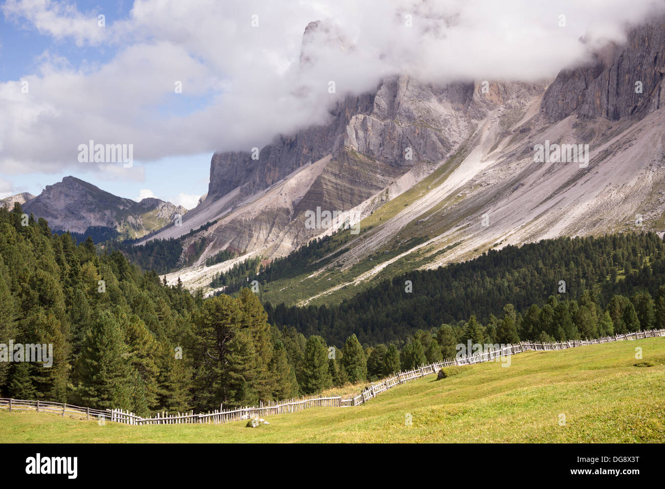 Italian Dolomites in Cloud Stock Photo - Alamy