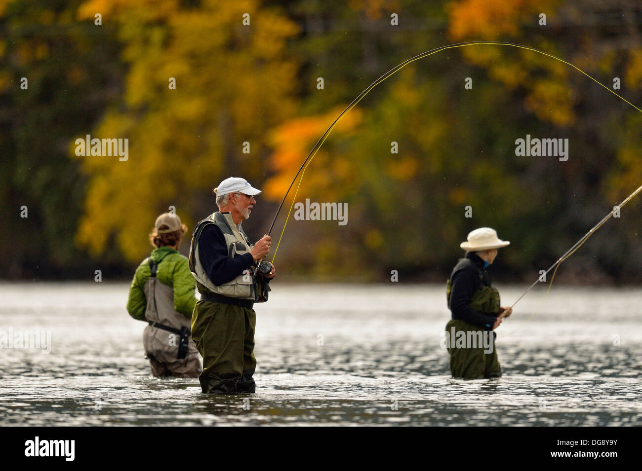 Guided fly fishing for trout Chilcotin Wilderness, BC Interior, Canada