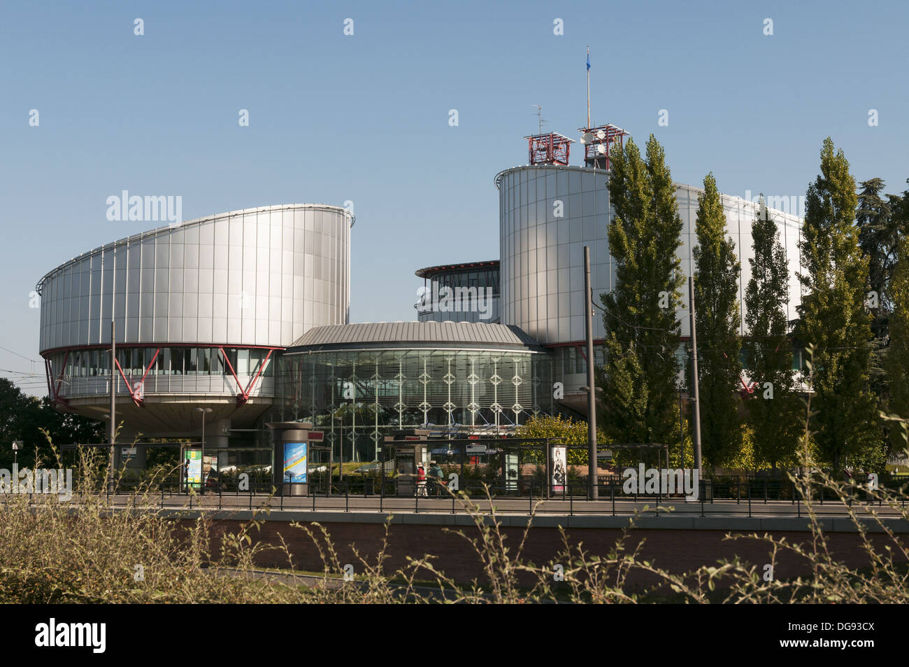 Elk213-1384 France, Alsace, Strasbourg, European Court of Human Rights Stock Photo