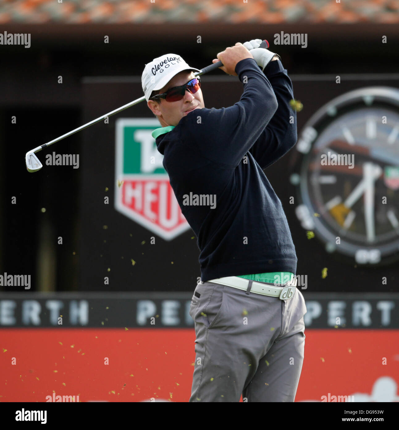 Perth Australia 17th Oct 2013 Ryan Fox NZL Drives Off The Par 4 perth-australia-17th-oct-2013-ryan-fox-nzl-drives-off-the-par-4