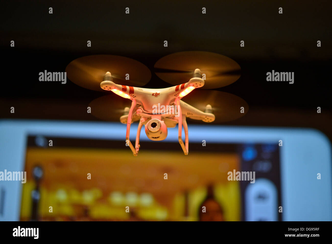 Phantom drone during ColinÂ´s Guinn presentation at the Drones and
