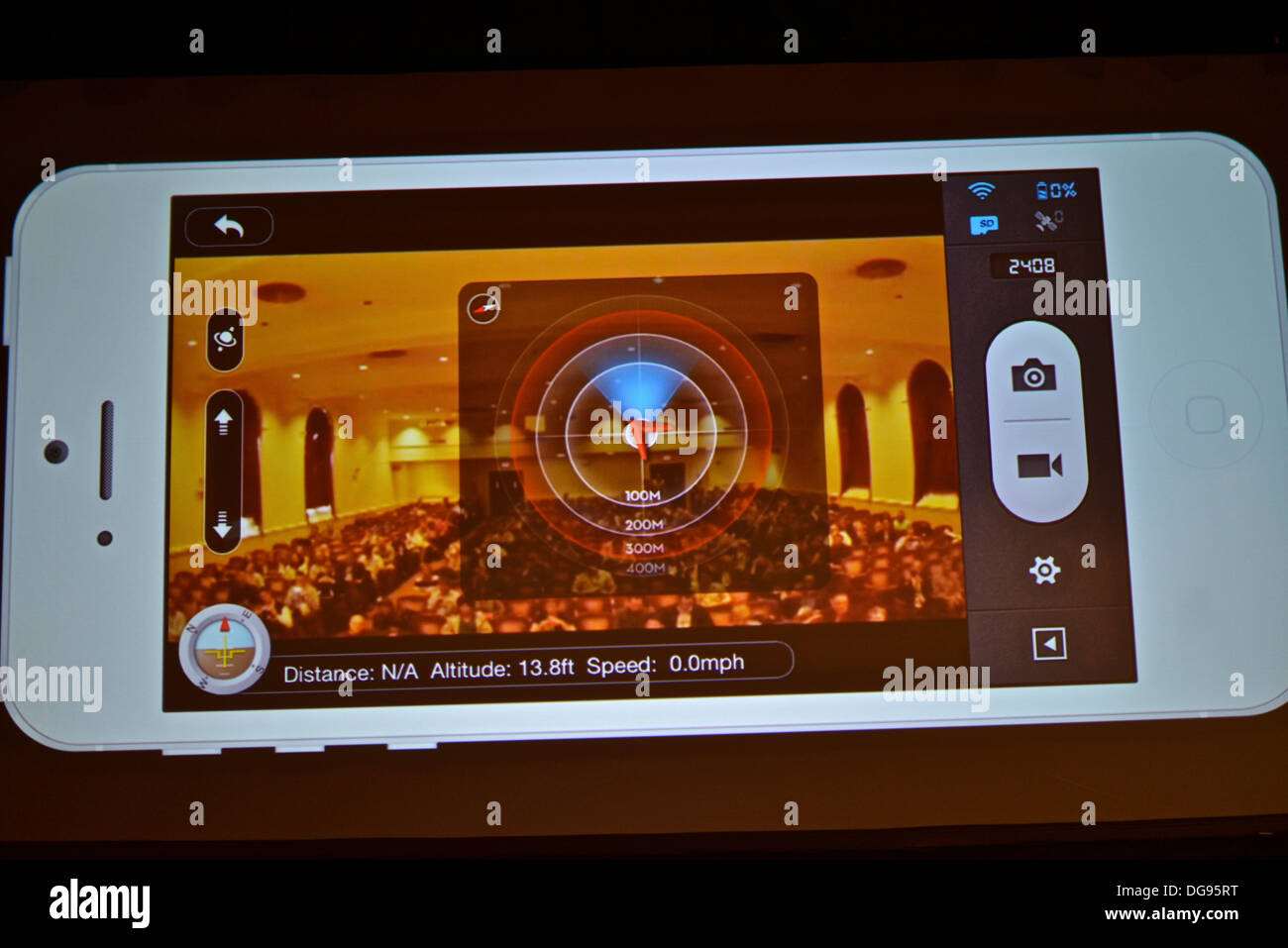 Phantom drone during ColinÂ´s Guinn presentation at the Drones and