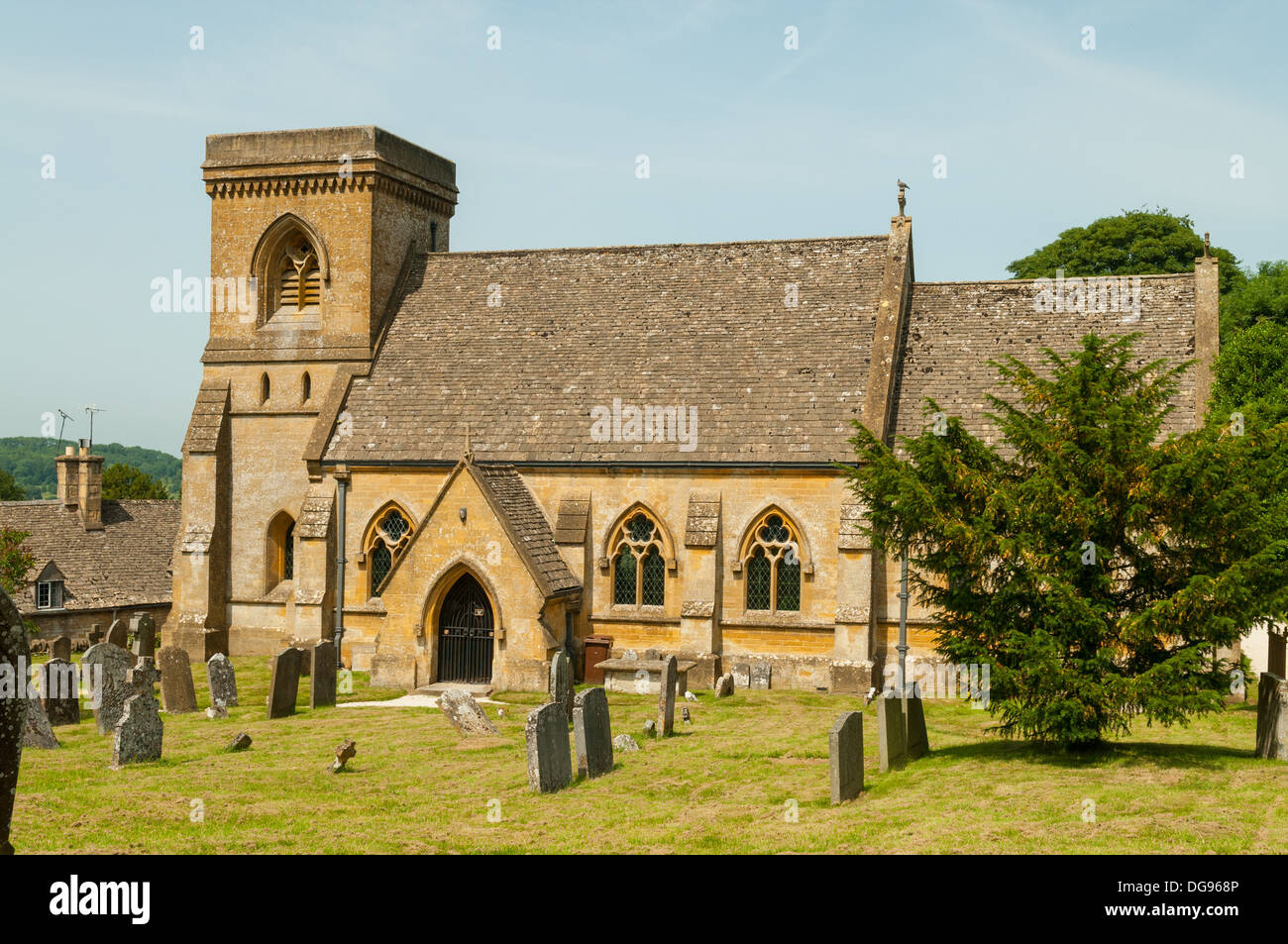 St Barnabas' Church, Snowshill, Gloucestershire, England Stock Photo