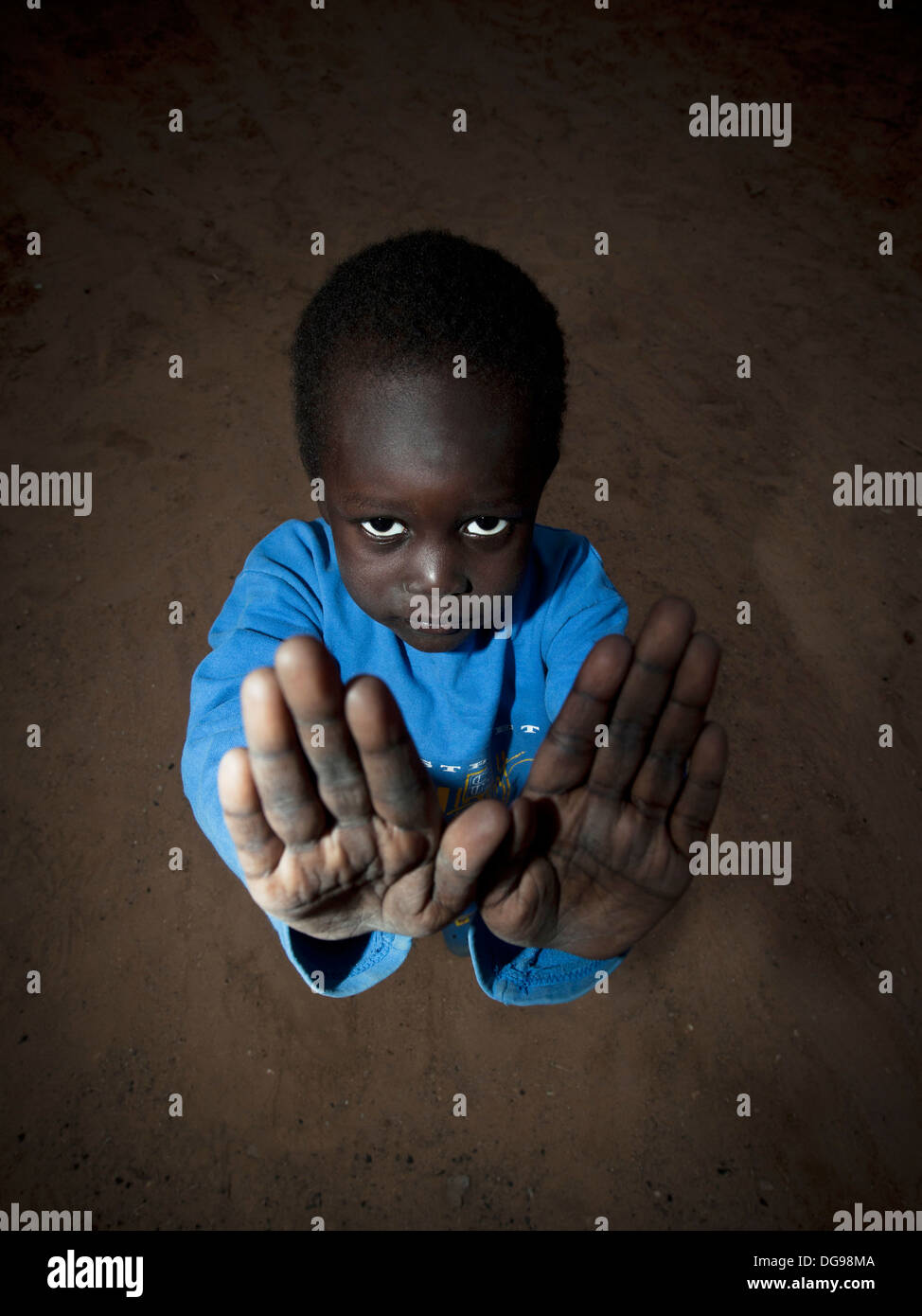 young refugee from the sudan Stock Photo