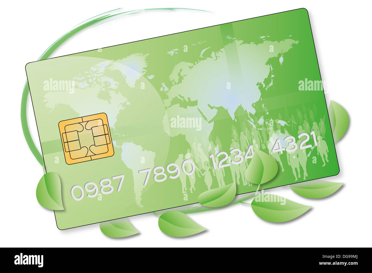a credit card for the payment of medical, hospital, pharmaceutical and cardiovascular Stock Photo
