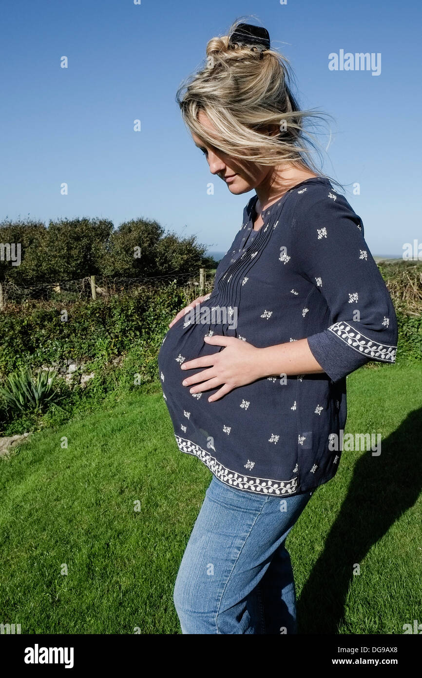 An expectant mum. Stock Photo