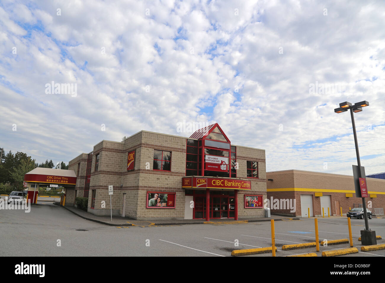 A retail outlet for CIBC bank Stock Photo
