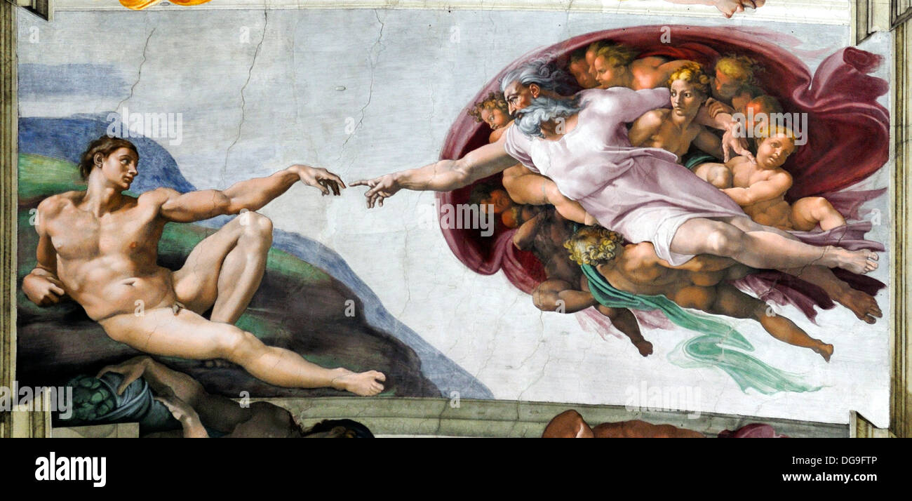 God Sistine Chapel Painting Stock Photos God Sistine Chapel