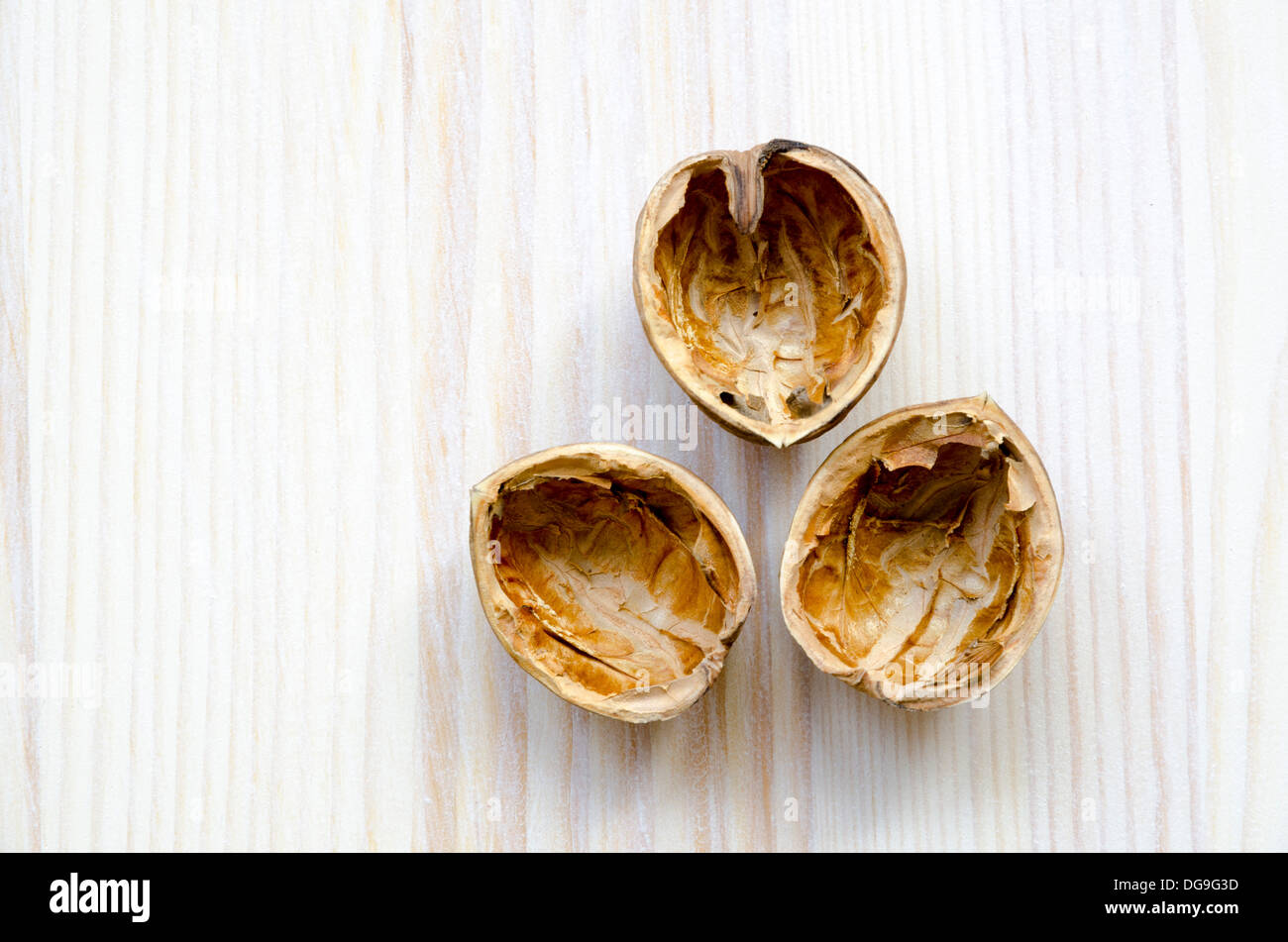Walnut shell empty hi-res stock photography and images - Alamy