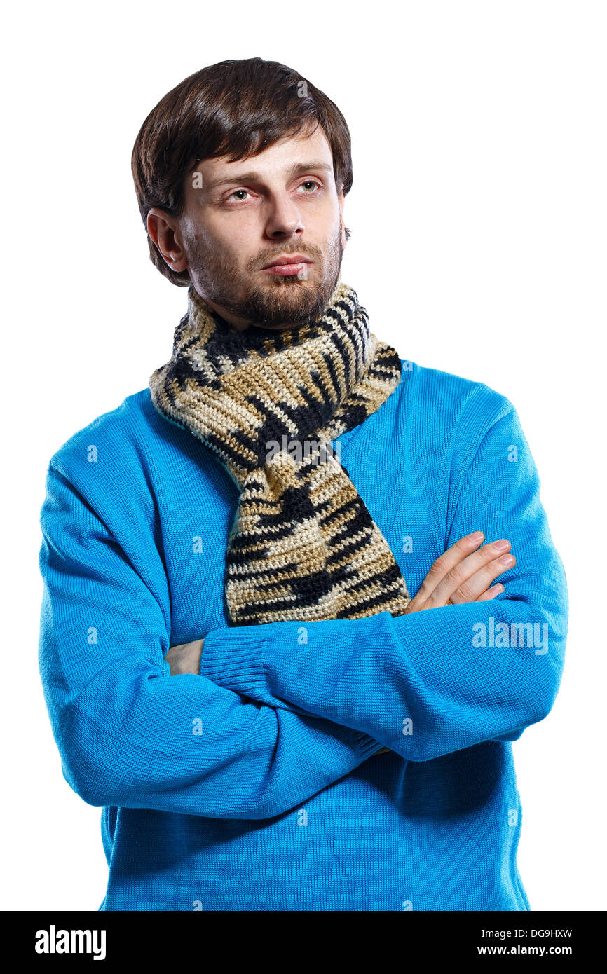 Man wearing muffler hires stock photography and images Alamy