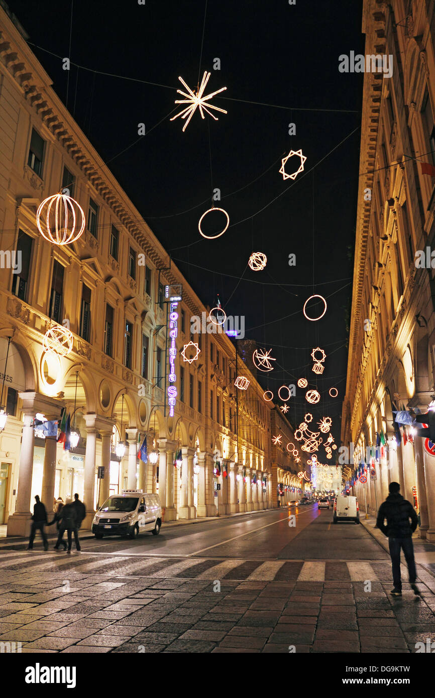 Palomar from Giulio Paolini, Luci d´Artista, artist lights, exhibition Via  Roma, Torino, Italy, Europe Stock Photo - Alamy
