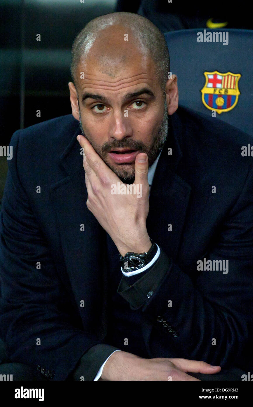 Josep Guardiola, FC Barcelona football manager and former player Stock Photo