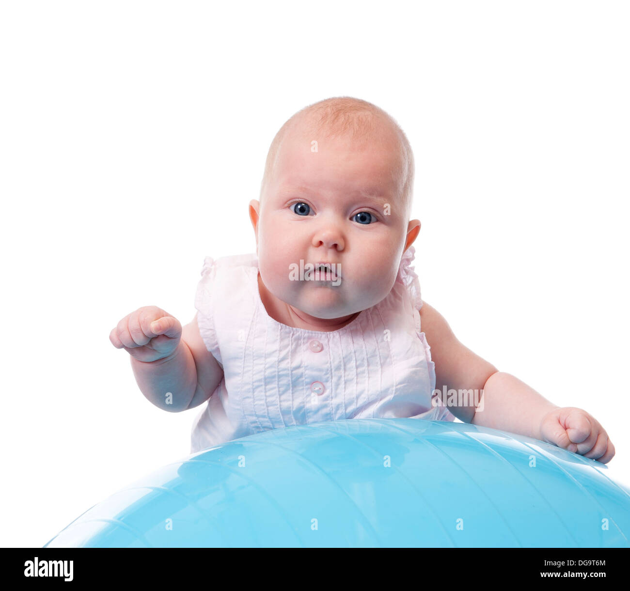 Little baby girl , isolated on white background Stock Photo - Alamy