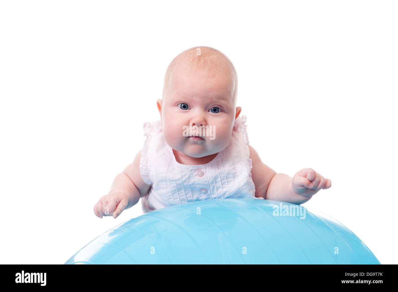 Little baby girl , isolated on white background Stock Photo - Alamy