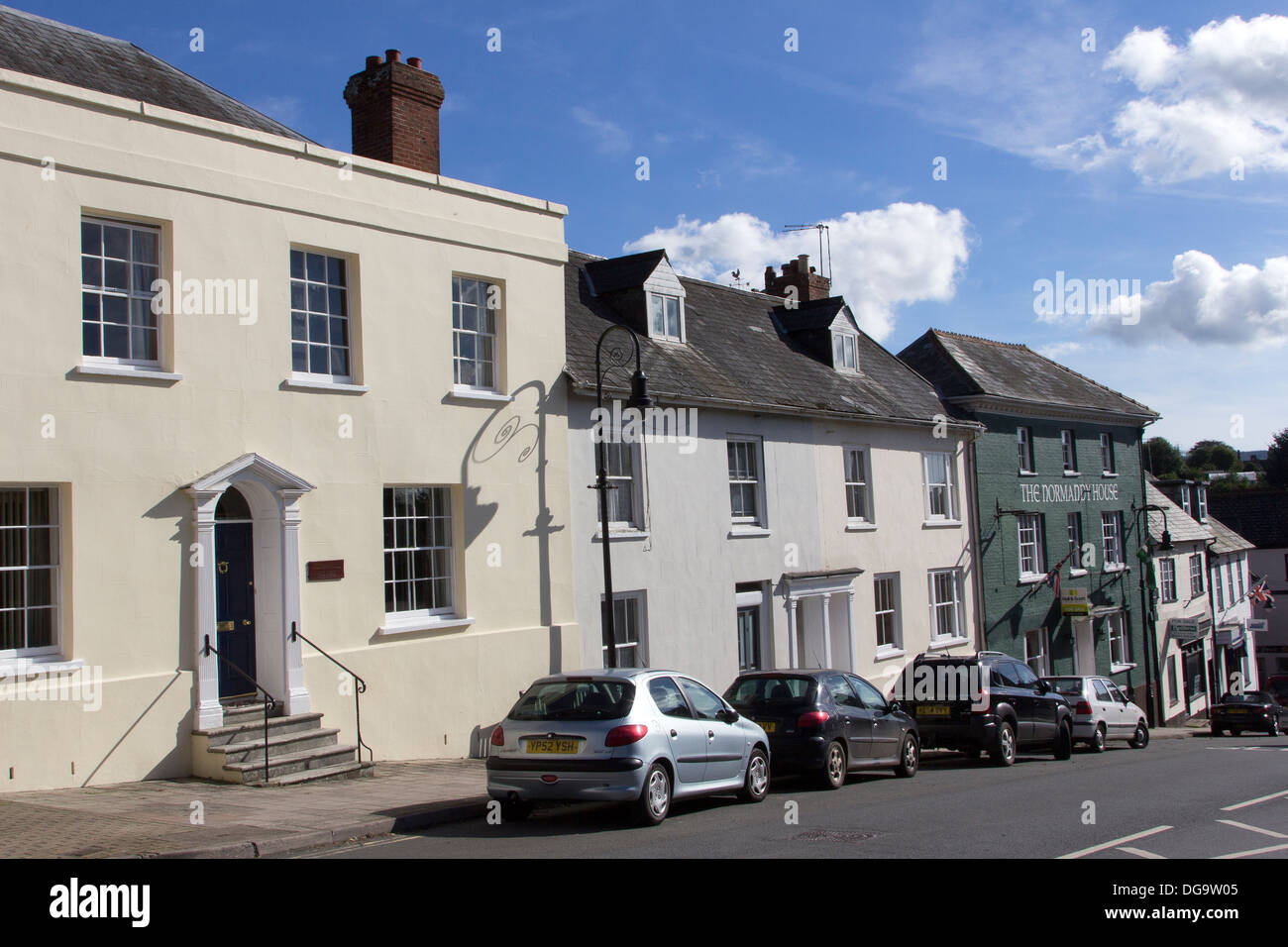 Ottery St Mary, known as 'Ottery'  is a town and civil parish in the East Devon district of Devon, England, on the River Otter, Stock Photo