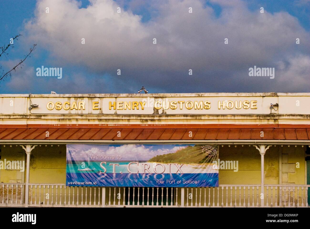 Oscar E Henry Customs House, Frederiksted, St Croix, US Virgin Islands Stock Photo Alamy