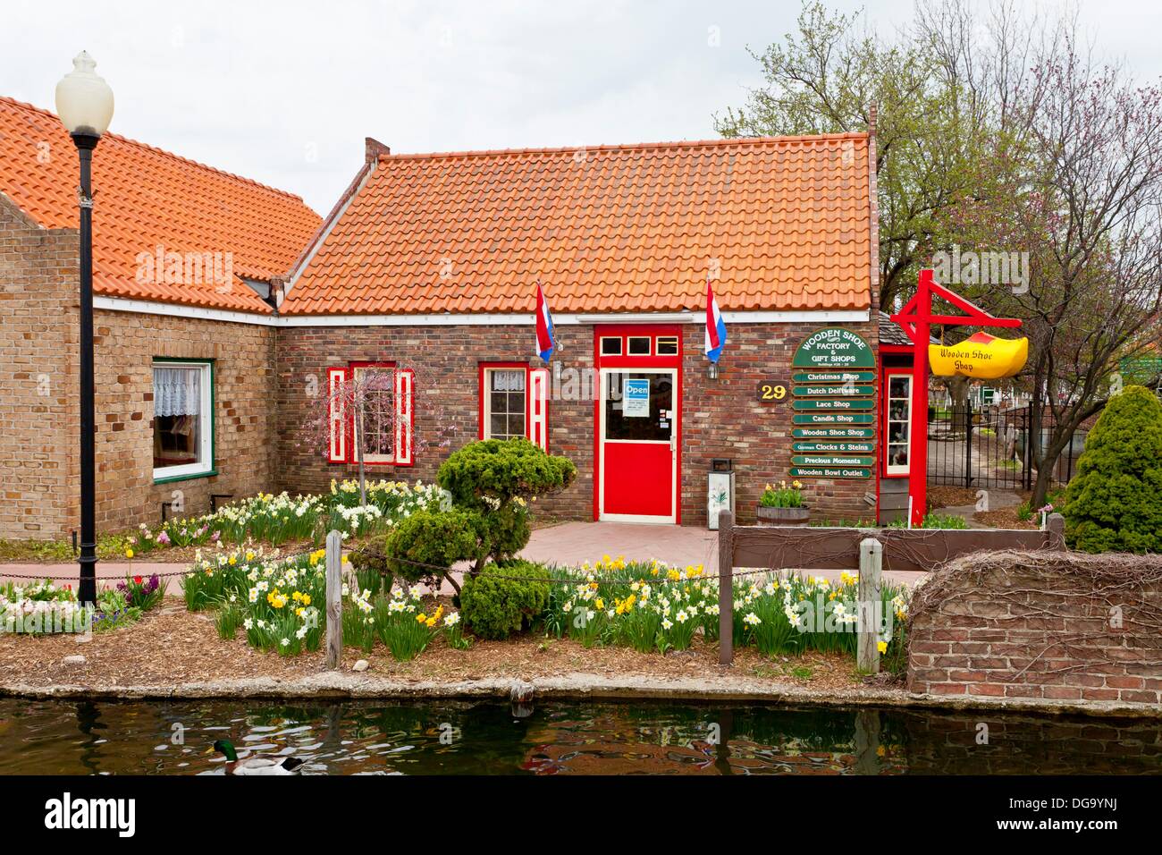 The wooden shoe Shop at the Dutch Village tourist attraction in Holland