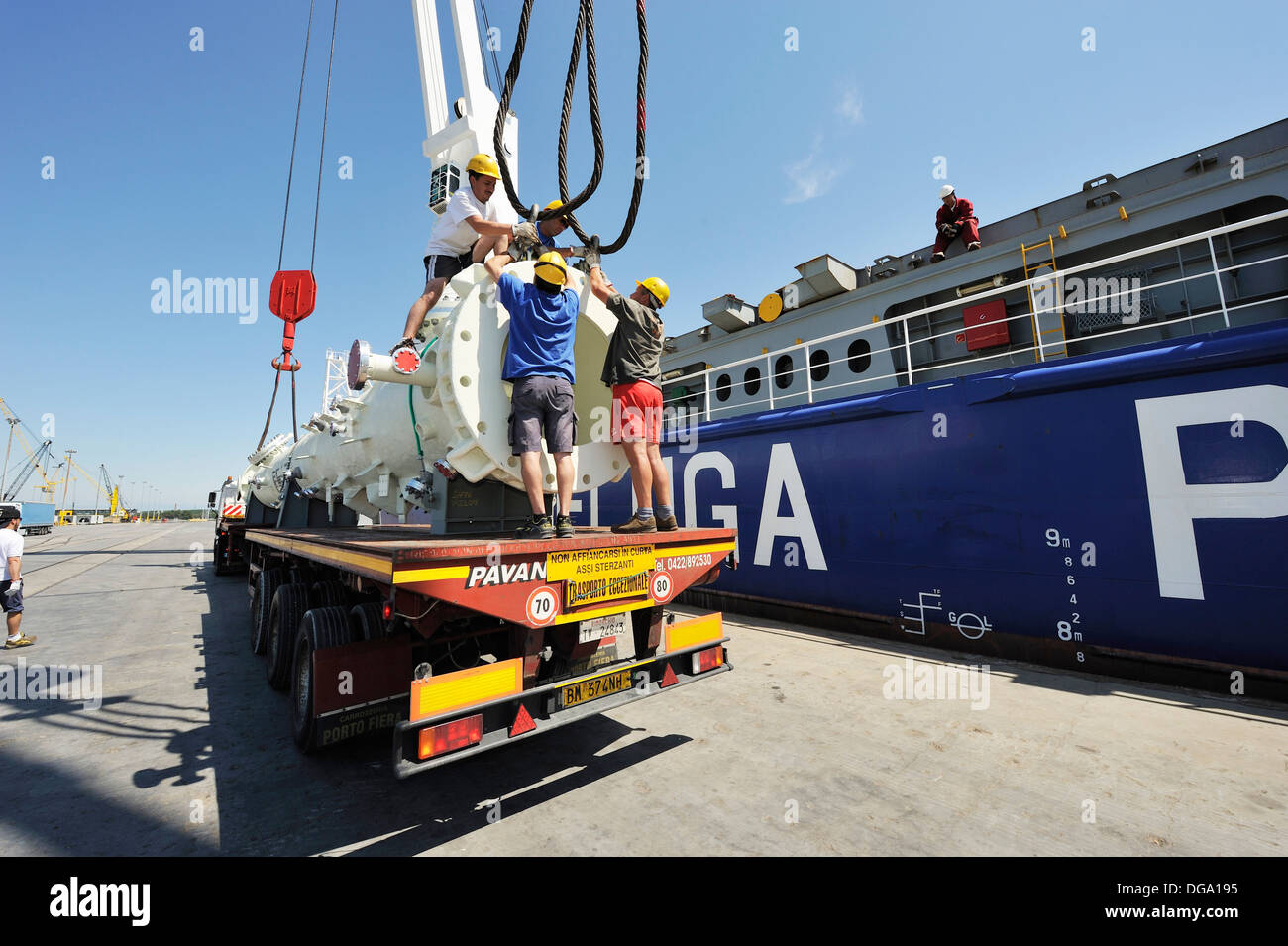 Naval operations of unloading and loading of petroleum components ...