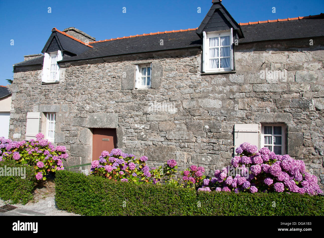 Traditional house in Brittany, France Stock Photo Alamy