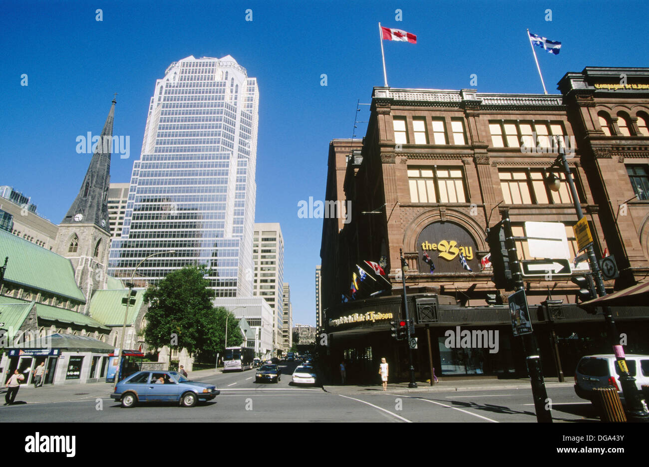 Sainte Catherine Street. Montreal. Canada Stock Photo Alamy
