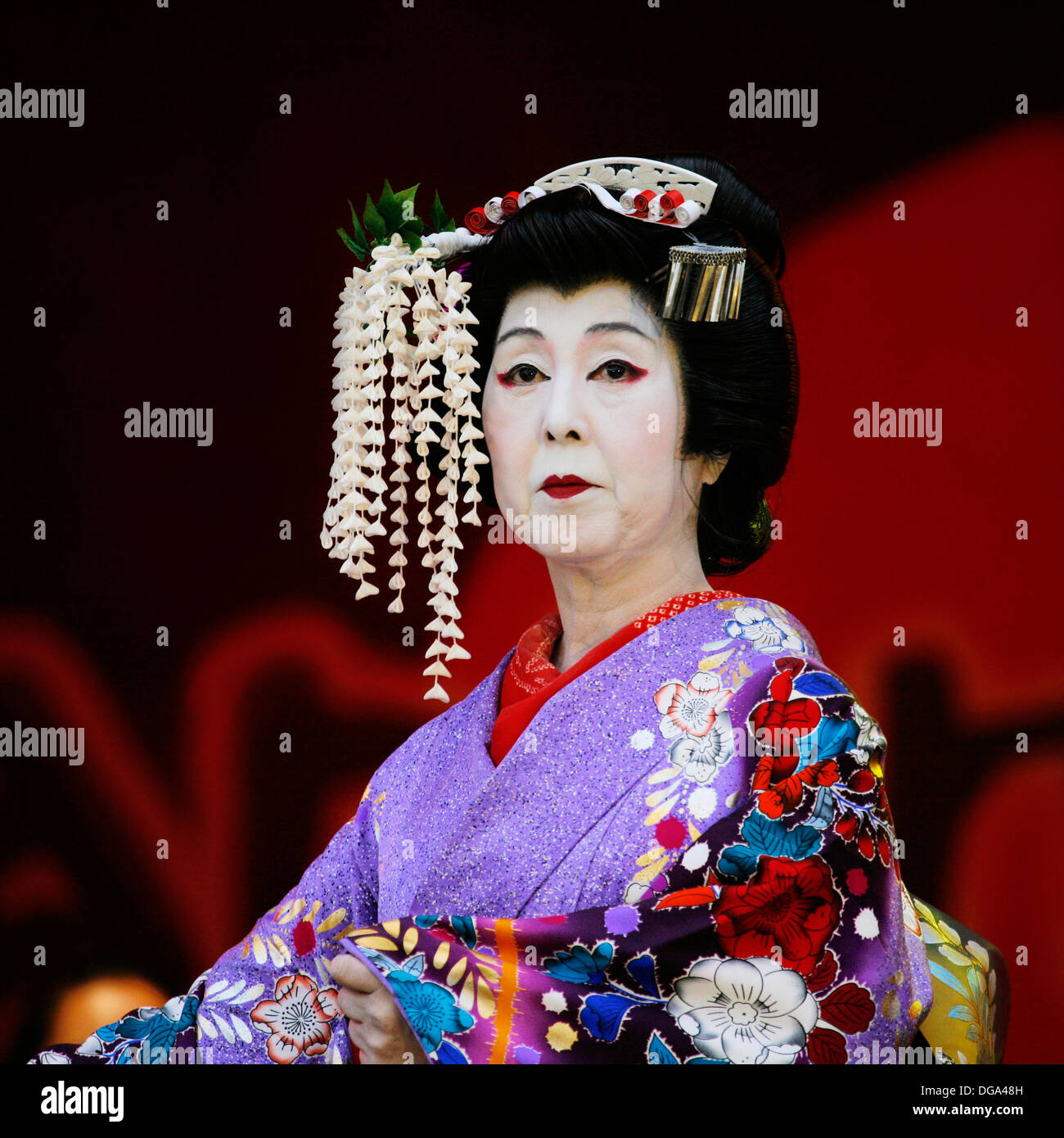 Two Japanese men wearing traditional costume at matsuri festival in London,  England. Oct 5, 2013 Stock Photo - Alamy