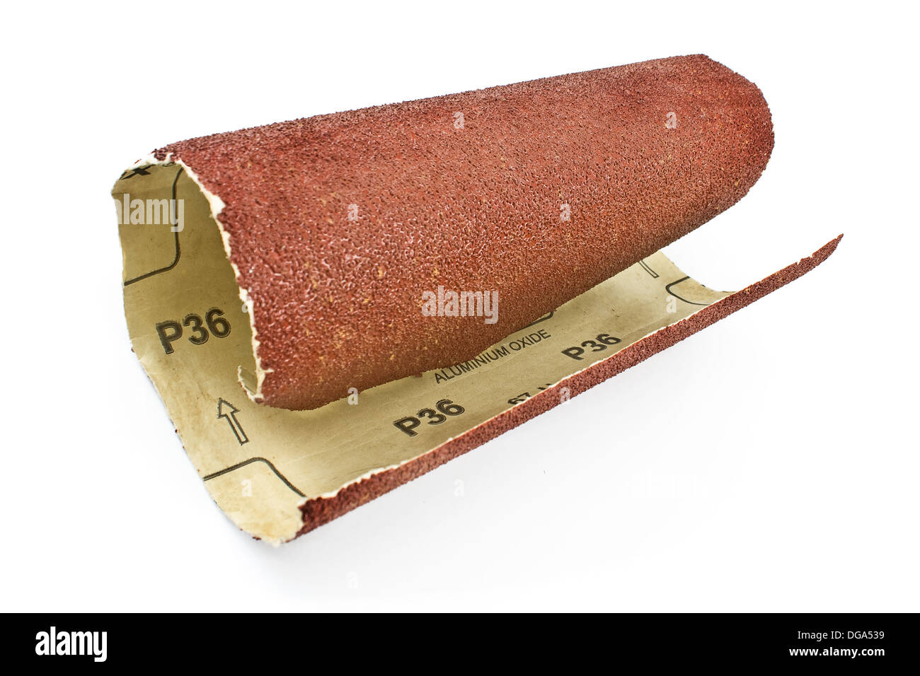 Emery paper sandpaper isolated on white Stock Photo Alamy