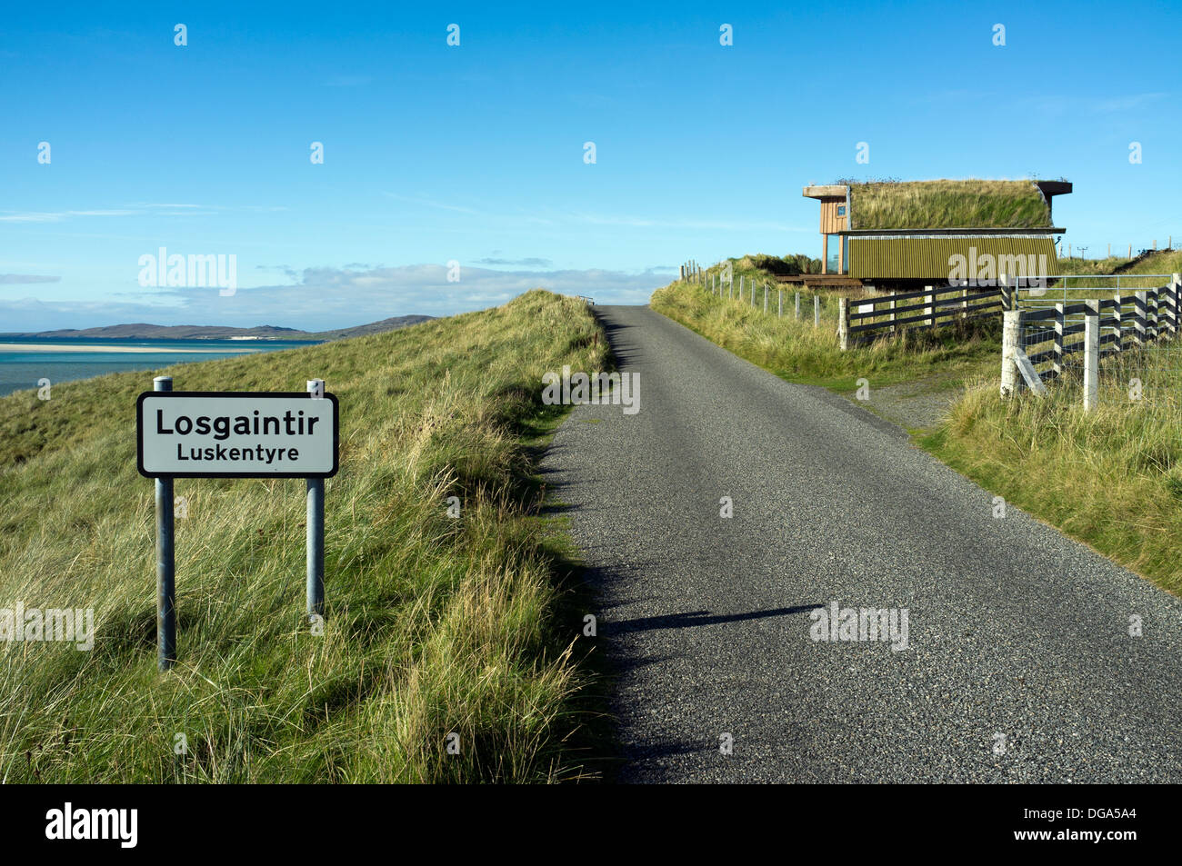 Eco house at Luskentyre Isle of Harris Western Isles Scotland UK Stock Photo Alamy