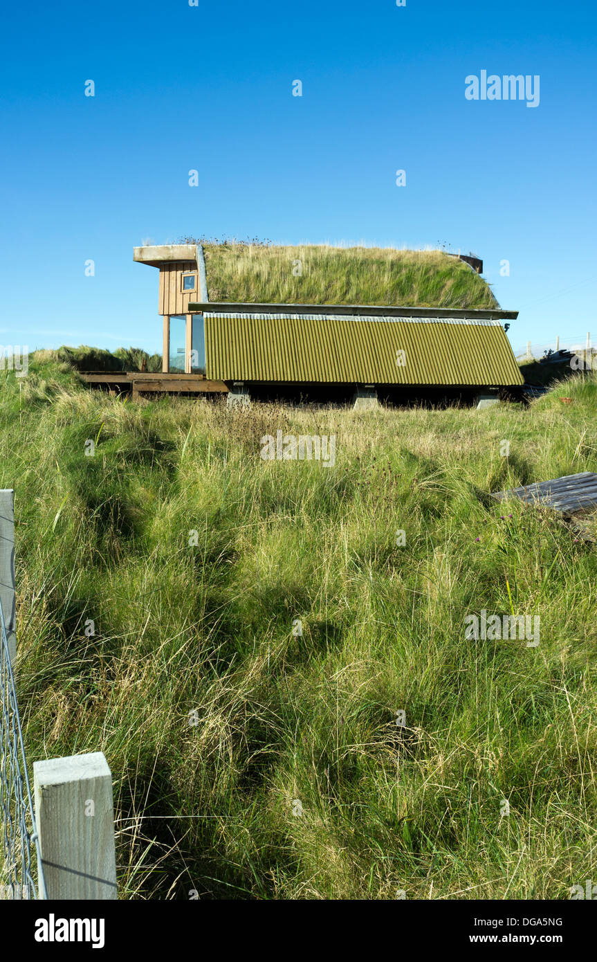 Eco house at Luskentyre Isle of Harris Western Isles Scotland UK Stock Photo Alamy