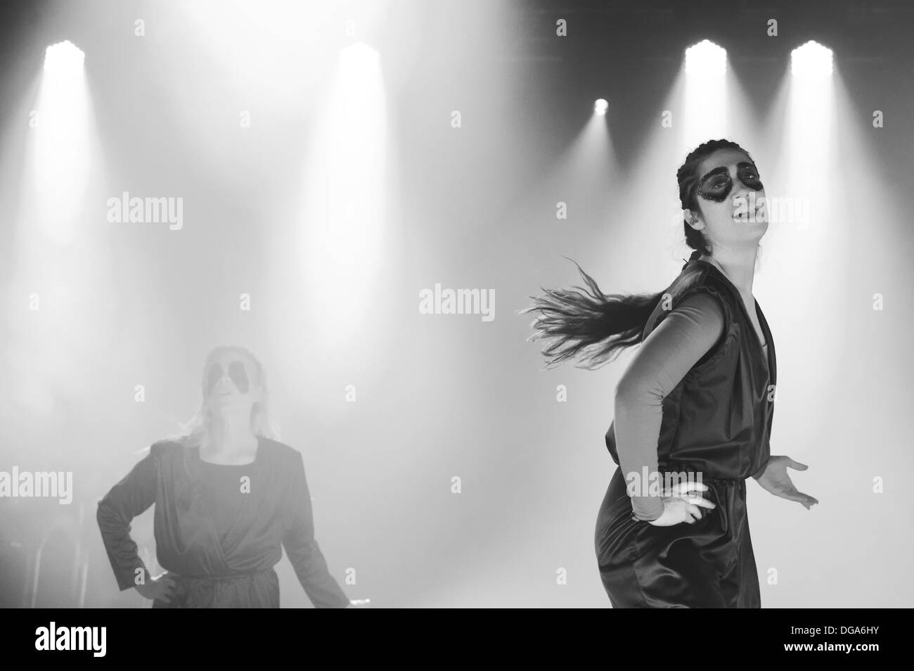 Swedish electronic music group The Knife performs Shaking the habitual