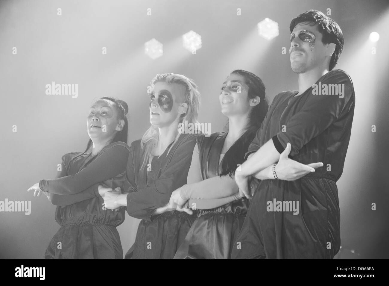 Swedish electronic music group The Knife performs Shaking the habitual