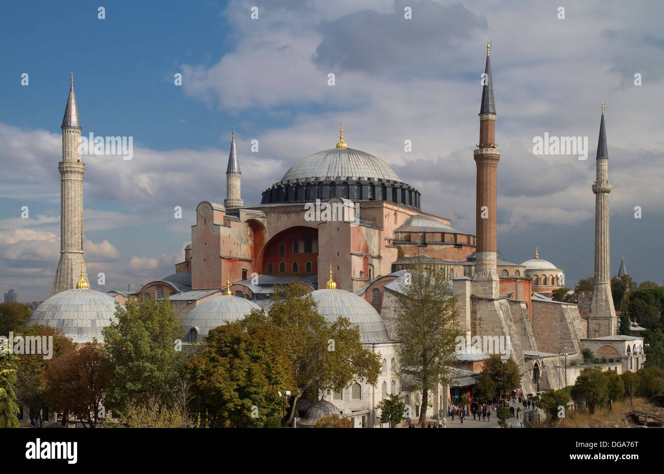 View on the Hagia Sophia in Istanbul Turkey Stock Photo