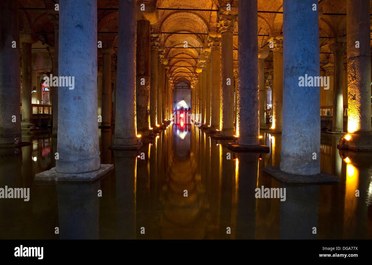 The Basilica Cistern Istanbul Turkey Stock Photo