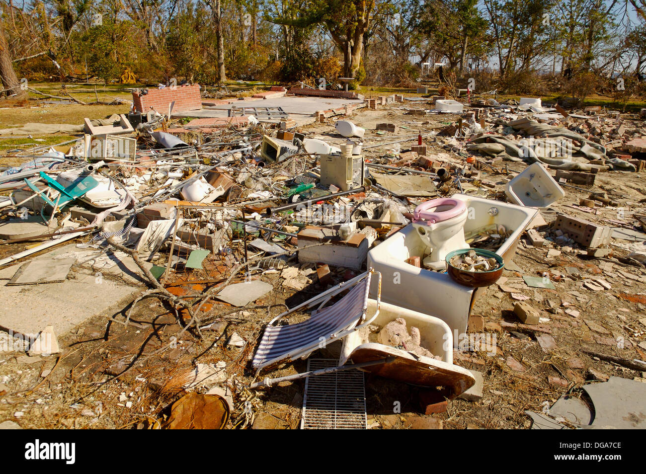 Hurrican Katrina damage. Waveland, Mississippi Stock Photo Alamy