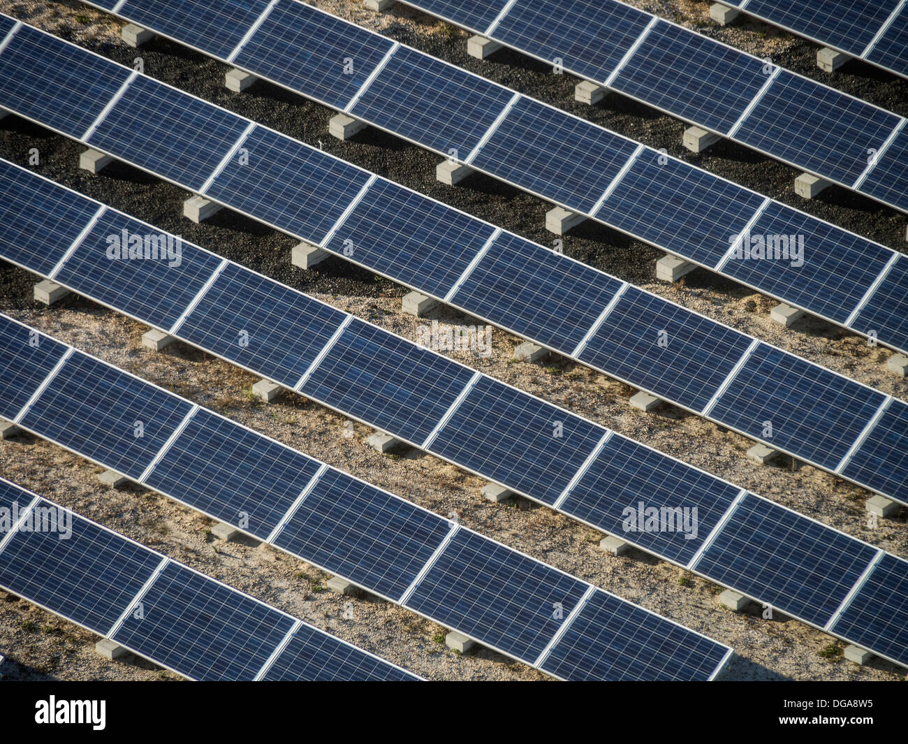 Photovoltaic solar panels Stock Photo