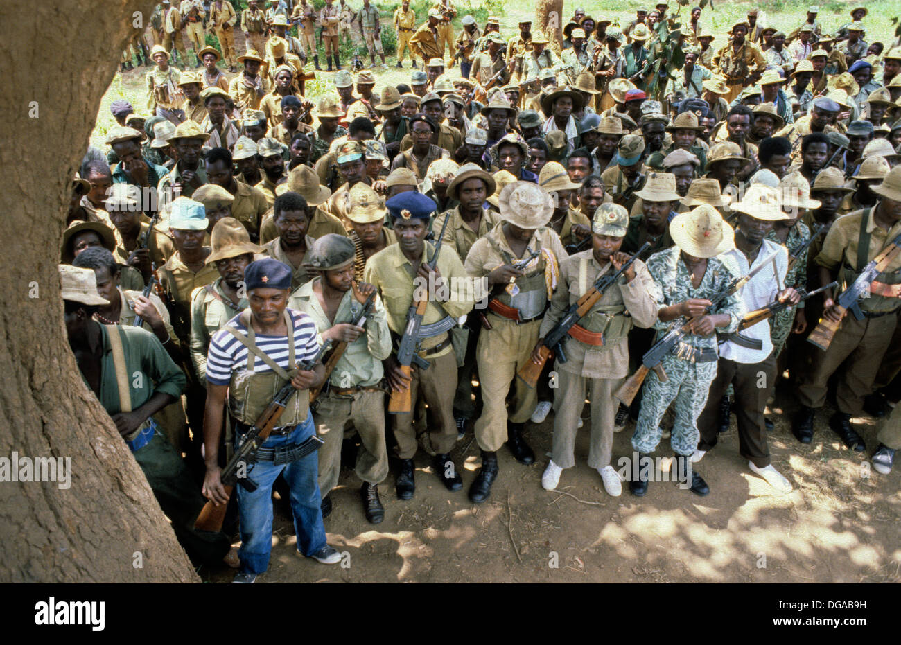 Zimbabwe. ZANU Patriotic Front troops loyal to Robert Mugabe come in