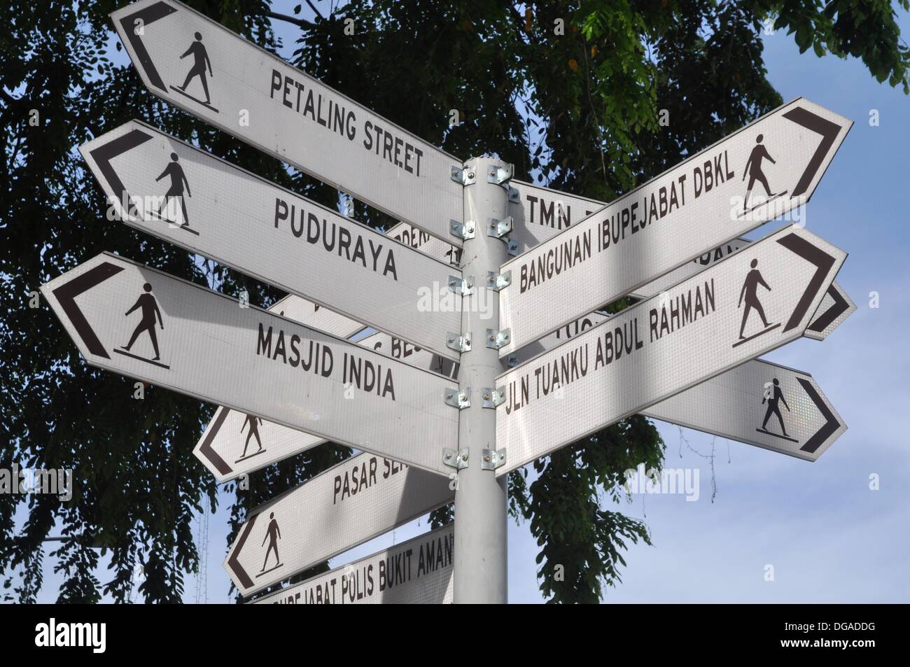 Directions To Kuala Lumpur Kuala Lumpur (Malaysia): Directions Signs In Merdeka Square Stock Photo -  Alamy