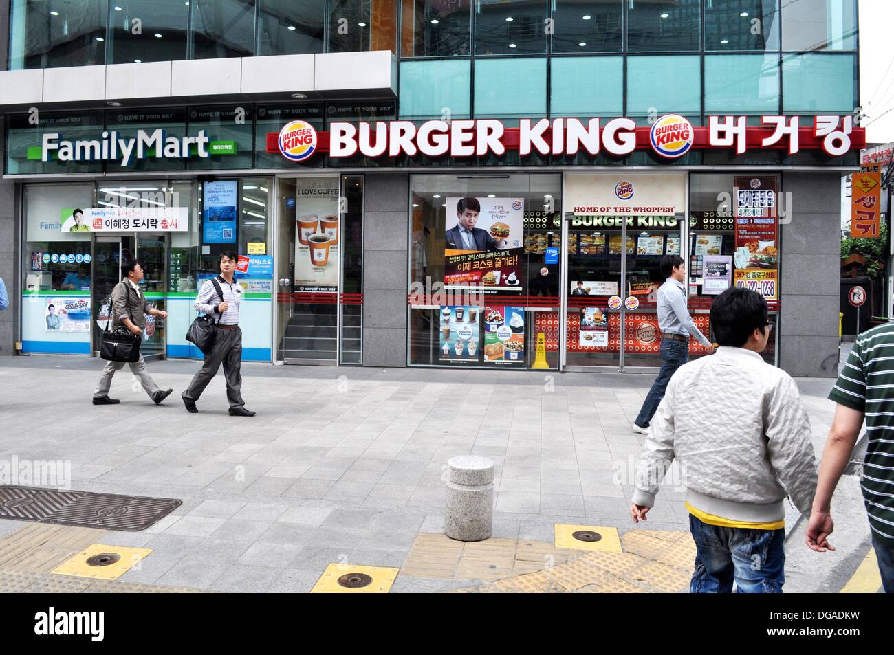 Seoul (South Korea) Burger King in Jongnogu Stock Photo Alamy