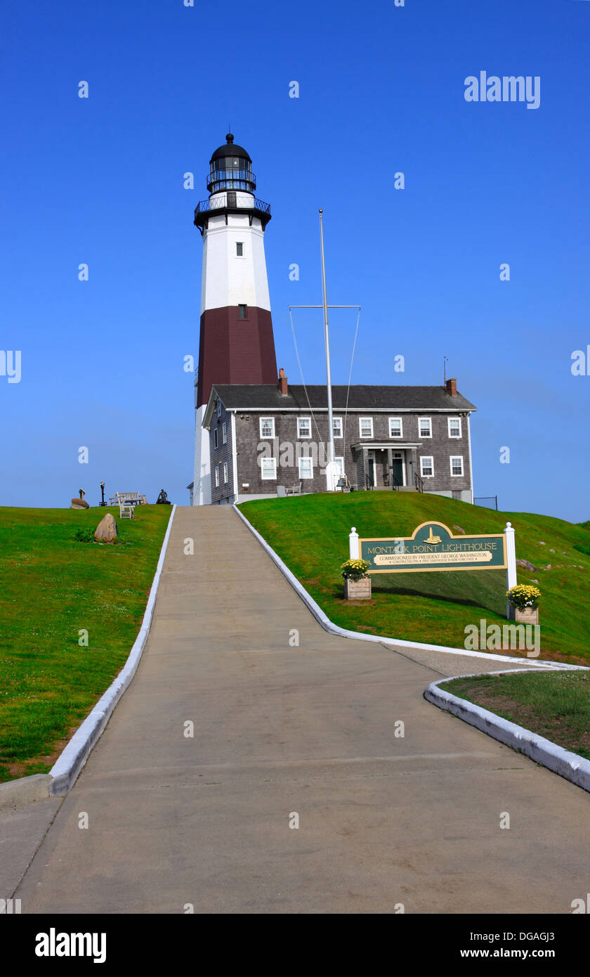 Historic Montauk Point Lighthouse Long Island New York Stock Photo - Alamy